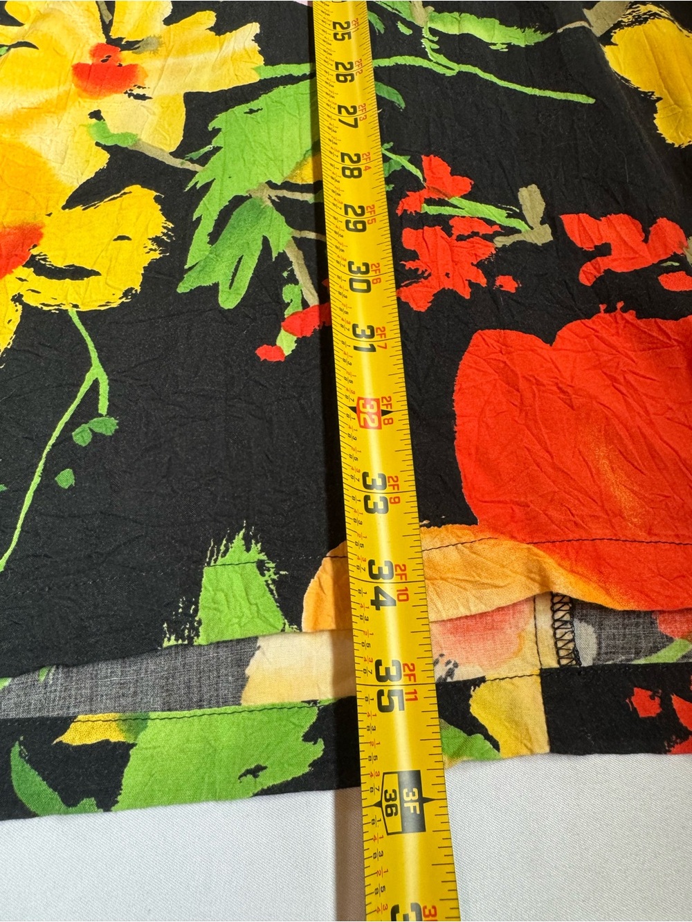 Jams World Vintage Dress Flora Grande BLK Hawaiian Tropical Resort Vacation M - Picture 10 of 10